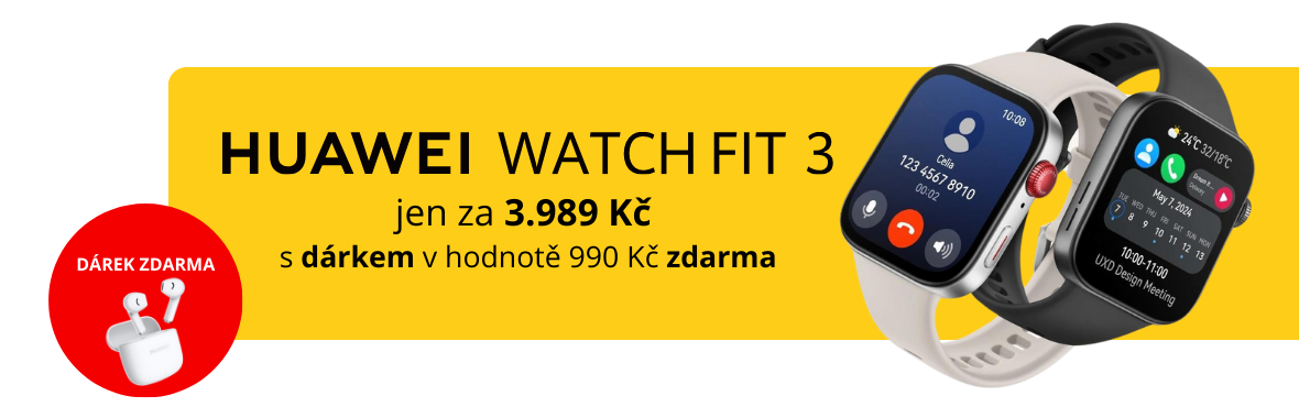 HUAWEI Watch Fit 3 - stylové hodinky s dárkem