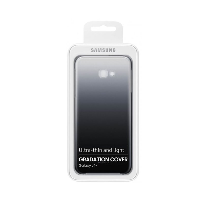 Pouzdro Samsung EF-AJ415CBE Gradation Clear pro Samsung J415F Galaxy J4 Plus Clear Black