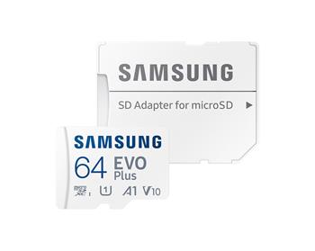 microSDXC 64GB EVO Plus Samsung Class 10 vč. Adapteru