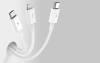 Datový kabel Baseus Superior 3v1 USB/microUSB, Lightning, USB-C 1,5m 3,5A bílý