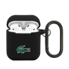 Lacoste Liquid Silicone Croc Logo Pouzdro pro AirPods 1/2 Black