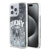 DKNY Liquid Glitter Arch Logo Zadní Kryt pro iPhone 13 Pro Black