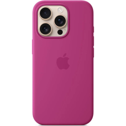 iPhone 16 Pro Max Silicone Case with MS - Fuchsia