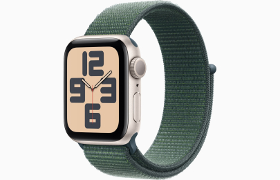 Apple Watch SE/40mm/Starlight/Sport Band/Lake Green