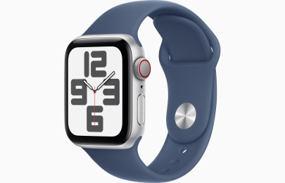 Apple Watch SE Cell/40mm/Silver/Sport Band/Denim/-S/M