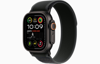 Apple Watch Ultra 2/49mm/Black/Sport Band/Black Trail/-S/M