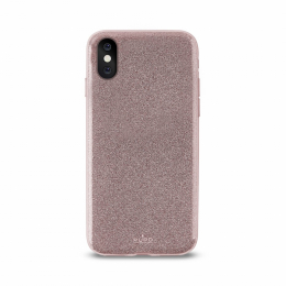 Pouzdro Puro Cover Shine pro Apple iPhone X růžovo zlaté