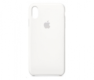 Pouzdro Apple Silicone Case pro Apple iPhone Xs MAX - MRWF2ZM/A White
