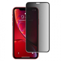 Tvrzené sklo 9H s privacy filtrem - nečitelné pod úhlem pro Apple iPhone Xr/11 černé