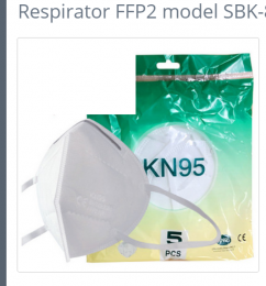 Respirátor SBK-88 KN95/FFP2 (5 ks v balení)