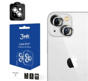 3mk Lens Pro ochranná sklíčka fotoaparátu pro iPhone 15 stříbrná