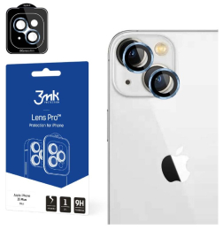 3mk Lens Pro ochranná sklíčka fotoaparátu pro iPhone 15 Plus modrá