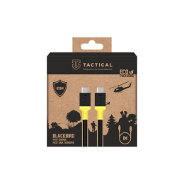 Nabíjecí a datový kabel Tactical BlackBird USB4 1m černo žlutý