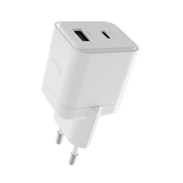 Nabíječka Allity (ATC-01-20WAC) 1x USB-C a 1x USB-A PD 20W bílá