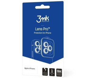 Tvrzené sklo 3mk Lens Pro určené pro Apple iPhone 16 Pro / 16 Pro MAX Titanium Black