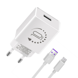 Nabíječka OBAL:ME (10W1UWH-L) 10W USB-A + Lightning kabel 1m bílá