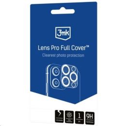 Tvrzené sklo 3mk Lens Pro Full-Cover určené pro Apple iPhone 13 / 13 Mini čiré