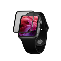 Tvrzené sklo FIXED 3D Full-Cover pro Apple Watch 44mm s aplikátorem černé