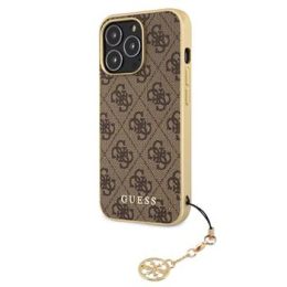 Guess 4G Charm Zadní Kryt pro iPhone 13 Pro Max Brown