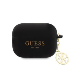 Guess 4G Charm Silikonové Pouzdro pro AirPods Pro 2 Black