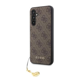 Guess 4G Charm Zadní Kryt pro Samsung Galaxy A54 5G Brown