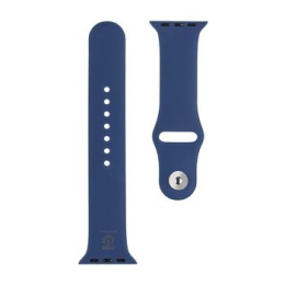 Tactical 838 Silikonový Řemínek pro Apple Watch 1/2/3/4/5/6/7/8/9/10/SE 42/44/45/46/49mm Navy Blue