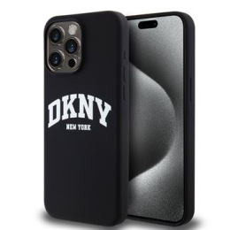 DKNY Liquid Silicone Arch Logo MagSafe Zadní Kryt pro iPhone 12/12 Pro Black