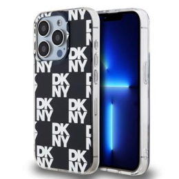 DKNY PC/TPU Checkered Pattern Zadní Kryt pro iPhone 15 Pro Black