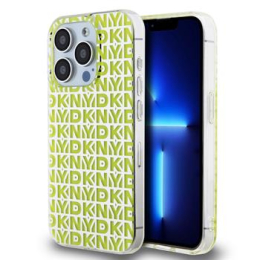 DKNY PC/TPU Repeat Pattern Zadní Kryt pro iPhone 15 Pro Max Yellow