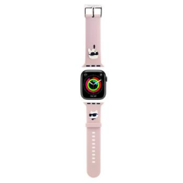 Karl Lagerfeld Karl and Choupette Head NFT Řemínek pro Apple Watch 42/44/45/46/49 Pink