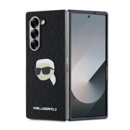 Karl Lagerfeld PU Saffiano Monogram Karl Head Zadní Kryt pro Samsung Galaxy Z Fold 6 Black