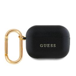 Guess PU Grained Classic Logo Pouzdro pro AirPods Pro 2 Black