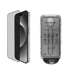 Guess Tvrzené Sklo 2.5D PRIVACY pro iPhone 16 Black