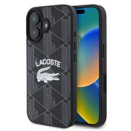 Lacoste Blend Monogram MagSafe Zadní Kryt pro iPhone 16 Pro Max Black