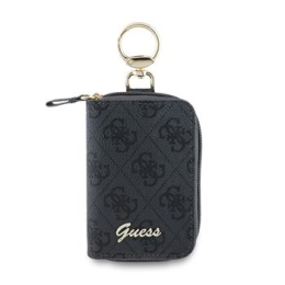 Guess PU 4G Script Logo Klíčenka Black