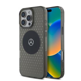 Mercedes PC/TPU Star Pattern MagSafe Zadní Kryt pro iPhone 16 Pro Max Black