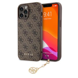 Guess 4G Charm Zadní Kryt pro iPhone 13 Pro Max Tone on Tone Brown