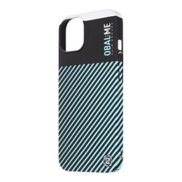 OBAL:ME Flossy Stripes Kryt pro Apple iPhone 13 Black/Sky Blue