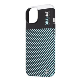 OBAL:ME Flossy Stripes Kryt pro Apple iPhone 15 Black/Sky Blue