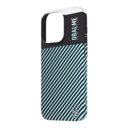 OBAL:ME Flossy Stripes Kryt pro Apple iPhone 15 Pro Black/Sky Blue