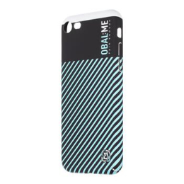 OBAL:ME Flossy Stripes Kryt pro Apple iPhone 7/8/SE2020/SE2022 Black/Sky Blue