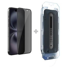 Nillkin Tvrzené Sklo 0.25mm Guardian 2.5D pro Apple iPhone 16 Black (s aplikátorem)