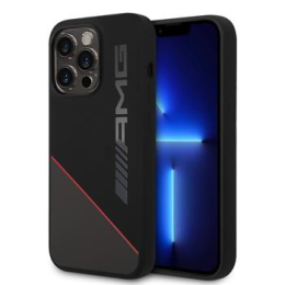 AMG Liquid Silicone Two Tone Zadní Kryt pro iPhone 14 Pro Max Black