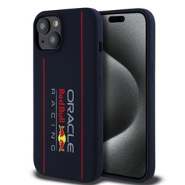 Red Bull Silicone Vertical Logo MagSafe Zadní Kryt pro iPhone 15 Navy